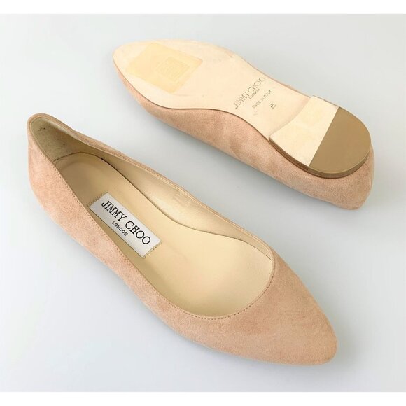 NWT JIMMY CHOO Suede Flats - Picture 3 of 9